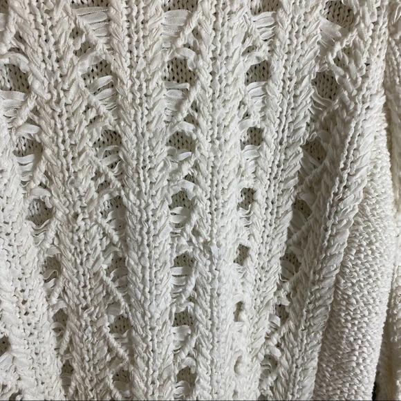 Victoria’s Secret White Distressed Knit Sweater - Picture 3 of 5